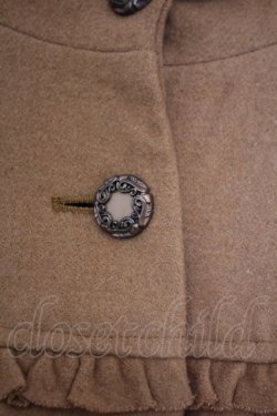 画像2: axes femme / BackフリルAラインコート M マスタード O-26-01-31-039-AX-CO-IG-ZT0203E