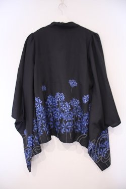 画像4: axes femme / 彼岸花羽織 F クロ×アオ O-26-02-03-024-AX-TO-OW-OS