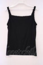 画像2: axes femme / ビジュー×蝶レースタンク F クロ O-26-02-03-025-AX-TO-OW-ZT608 (2)