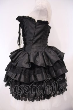 画像4: ATELIER PIERROT / ミニコルセットワンピース  ブラック O-26-02-03-003-EL-OP-OW-OS