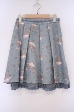 画像1: axes femme / メリーゴーランドスカート M グリーン O-26-02-03-038-AX-SK-OW-OS