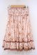 画像3: axes femme / 花柄編み上げハイウエストスカート M ピンク O-26-02-03-040-AX-SK-OW-OS (3)