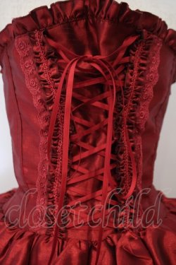 画像2: ATELIER PIERROT / ミニコルセットワンピース  ワイン O-26-02-03-004-EL-OP-OW-OS