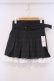 画像1: pium / ハイウエストフリルプリーツミニスカート F ブラックチェック O-26-02-03-046-0-SK-OW-OS (1)