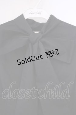 画像2: Jane Marple / ピンタックボウタイブラウス M クロ O-26-02-03-048-JM-BL-OW-OS