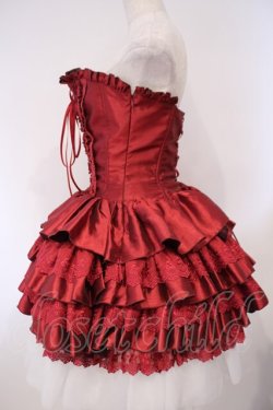 画像4: ATELIER PIERROT / ミニコルセットワンピース  ワイン O-26-02-03-004-EL-OP-OW-OS