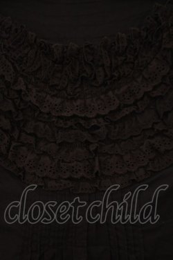 画像2: Jane Marple Dans Le Salon / コットンレーストリミングノースリーブブラウス M クロ O-26-02-03-049-JM-BL-OW-OS