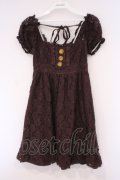 LIZ LISA / 総レースワンピース M ブラウン O-26-02-03-050-LO-OP-YM-OS