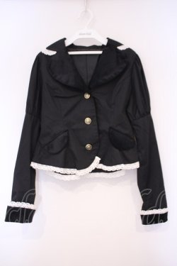 画像1: Eri Aino's collaboration / TT*AINツイルベロアジャケット M クロ O-26-02-03-051-LO-JA-IG-OS