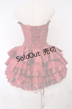 画像5: ATELIER PIERROT / ミニコルセットワンピース  ワイン O-26-02-03-004-EL-OP-OW-OS