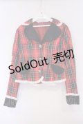Eri Aino's collaboration / TT*AINCHKベロアジャケット　シャーロットの水曜日 ジャケット M アカチェック O-26-02-03-052-LO-JA-IG-OS