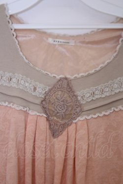 画像2: axes femme / ペイズリージャガードカットチュニック M オレンジ系 O-26-02-03-1004-AX-TO-IG-OS