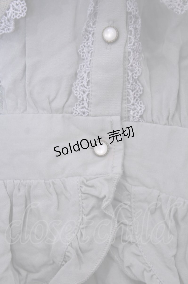 画像2: axes femme POETIQUE / セーラー襟ペプラムプラウス M グリーン O-26-02-03-1038-AX-TO-OW-ZH (2)