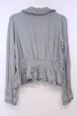 画像3: axes femme POETIQUE / セーラー襟ペプラムプラウス M グリーン O-26-02-03-1038-AX-TO-OW-OS