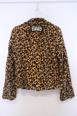 画像3: HELL CAT PUNKS / レオパードベロアライダースジャケット S ベージュ O-26-02-03-1040-PU-JA-OW-OS