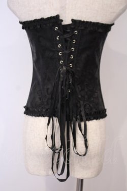 画像2: GOTHその他 / ジャガードオーバーバストコルセット L ブラック O-26-02-03-1044-EL-TO-OW-OS