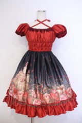 Enchantlic Enchantilly / いばら姫のワンピース  アカ×クロ O-26-02-03-1046-LO-OP-OW-OS