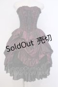 ATELIER PIERROT / バッスルコルセットワンピース  ワイン O-26-02-03-1047-EL-OP-OW-OS