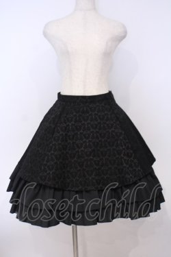画像1: MIHO MATSUDA / ダマスク柄スカート  ブラック O-26-02-03-1054-GO-SK-OW-OS