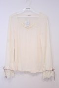 axes femme / 袖口レースインナー M アイボリー O-26-02-03-1006-AX-TO-IG-OS