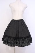MIHO MATSUDA / チェリーレースピンストライプスカート  ブラック O-26-02-03-1056-GO-SK-OW-OS