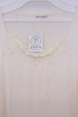画像2: axes femme / 袖口レースインナー M アイボリー O-26-02-03-1006-AX-TO-IG-OS