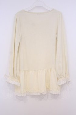 画像3: axes femme / レース使いロングインナー M アイボリー O-26-02-03-1007-AX-TO-IG-OS