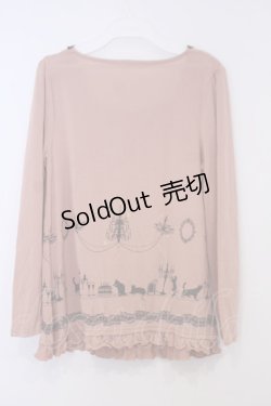 画像3: axes femme / シルエットねこptプルオーバー M オレンジ系 O-26-02-03-1009-AX-TO-IG-OS