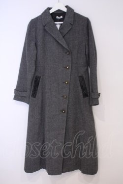 画像1: axes femme / 連釦テーラーカラーコート L グレー O-26-02-03-1010-AX-CO-IG-OS