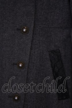 画像2: axes femme / 連釦テーラーカラーコート L グレー O-26-02-03-1010-AX-CO-IG-OS