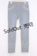 axes femme / 裏起毛デニムパギンス M インディゴ O-26-02-03-1015-AX-PA-IG-ZT455