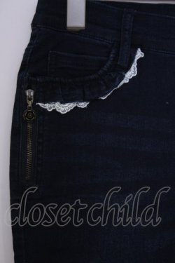 画像2: axes femme / 薔薇チャーム付デニムパギンス M インディゴ O-26-02-03-1016-AX-PA-IG-OS