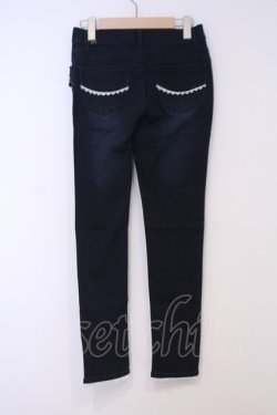 画像3: axes femme / 薔薇チャーム付デニムパギンス M インディゴ O-26-02-03-1016-AX-PA-IG-OS