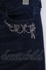 画像2: axes femme / ローズブーケ刺繍デニム S インディゴ O-26-02-03-1017-AX-PA-IG-ZT456 (2)