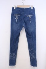 画像3: axes femme / トゥシューズ刺繍デニムパンツ M インディゴ O-26-02-03-1019-AX-PA-IG-ZT451 (3)