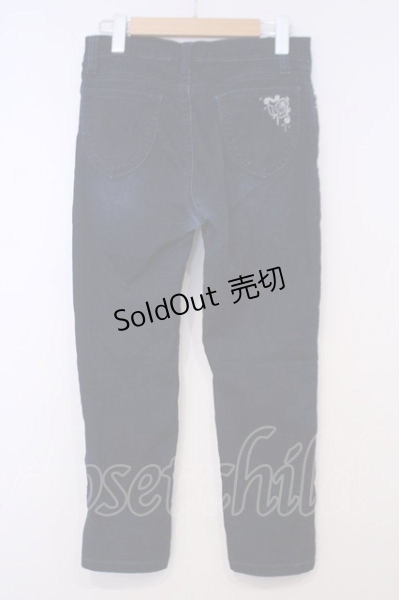 画像3: axes femme / 刺繍入りパギンス M インディゴ O-26-02-03-1020-AX-PA-IG-ZT451 (3)
