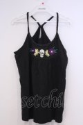 WORLD WIDE LOVE！(Rydia) / スカル刺繍キャミソール 1 ブラック O-26-02-03-1026-PU-TO-OW-OS