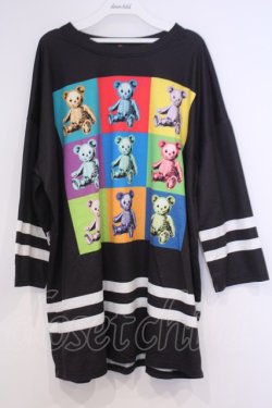 画像1: Drug Honey / カラフルスケルトンテディプルオーバー  ブラック O-26-02-03-1027-PU-TO-OW-OS