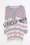 Candy Stripper / ペペボーダーセーラ-チュニック 2 ネイビー×レッド×グレー O-26-02-03-1029-PU-TO-OW-OS