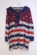画像1: Candy Stripper / ペペボーダーセーラ-チュニック 2 ネイビー×レッド×グレー O-26-02-03-1029-PU-TO-OW-OS (1)