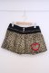 画像1: HELL CAT PUNKS / レオパードスカート付きショートパンツ M ブラウン×ブラック O-26-02-03-1030-PU-PA-OW-OS (1)