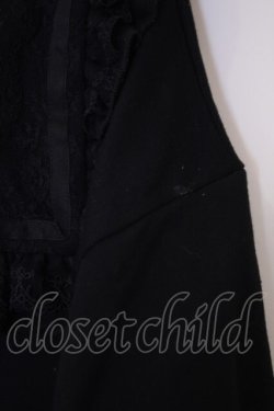 画像5: DearMyLove / セーラー襟レースフリル裏毛ジャケット M-L クロ O-26-02-03-059-EL-JA-IG-OS