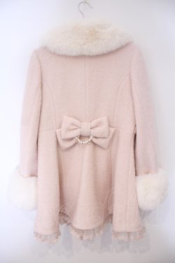 画像5: LIZ LISA / ビジューリボンミニ丈Aラインコート  ピンク O-26-02-03-060-LO-CO-IG-OS