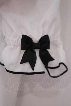 画像3: LIZ LISA / 3つリボンハートチョーカーブラウス  シロ×クロ O-26-02-03-061-LO-BL-IG-OS