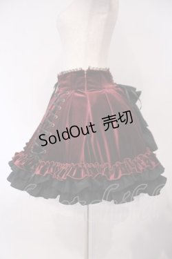 画像4: ATELIER PIERROT / Adenophora Lace-Up Skirt  ワイン O-26-02-03-005-EL-SK-OW-OS