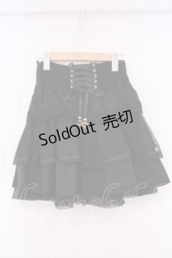 画像3: LIZ LISA / ビックリボンティアードスカート  クロ O-26-02-03-063-LO-PA-IG-OS