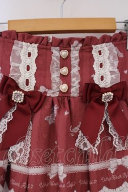 画像2: LIZ LISA / Whip Bear Home Cafe柄スカパン  アカ O-26-02-03-065-LO-SK-IG-OS