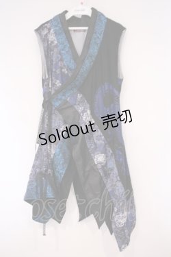 画像1: Qutie Frash / 着物インナーチュニック  ブルー O-26-02-03-067-QU-TO-YM-OS