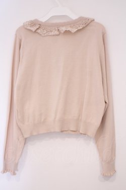 画像3: m petit by misako / AOKフリルニットカーディガン L ベージュ O-26-02-03-071-LO-TO-IG-OS