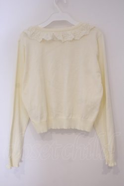 画像3: m petit by misako / AOKフリルニットカーディガン L アイボリー O-26-02-03-072-LO-TO-IG-OS